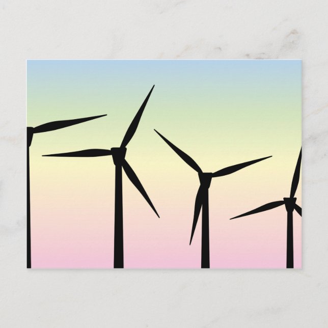 Windpark Morning Postkarte (Vorderseite)