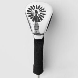 Windpumpe Sketch Farm Landschaft Golf Headcover
