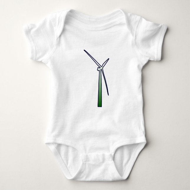 Windrad wind generator wheel baby strampler (Vorderseite)