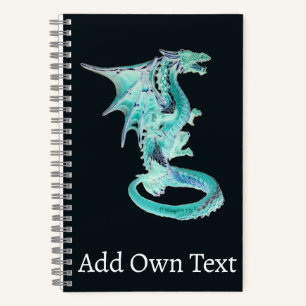 Windreiter-Drachen Fantasy-Kunstwerk Himmelgewölbe Notizbuch