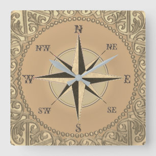 Windrose Uhr