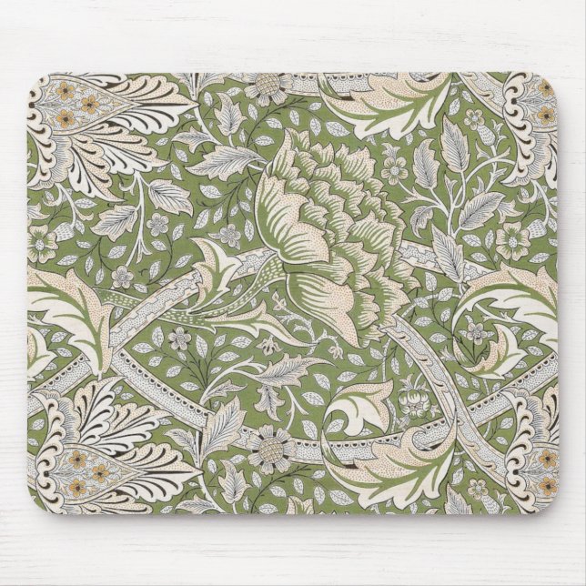 Windrush Pattern (von William Morris) Mousepad (Vorne)