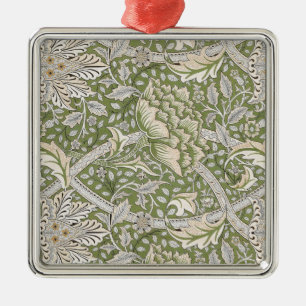 Windrush Pattern (von William Morris) Ornament Aus Metall