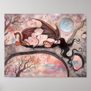 Winds of Autumn Gothic Drache Fee Vampir Poster