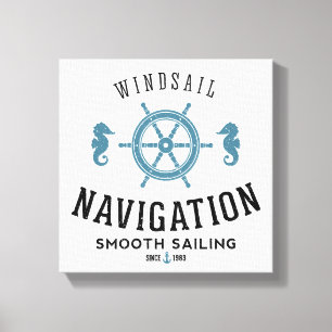 Windsail Navigations-Plakat Leinwanddruck