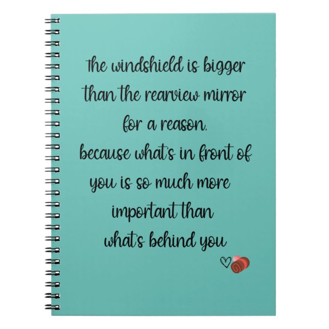 Windschutzscheibe ist größer als die Rückseite - J Notizblock (Vorderseite)