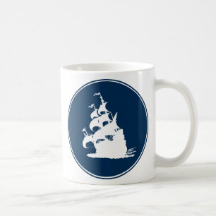 Windship Biegungen vor einer frischen Brise Kaffeetasse