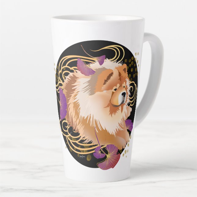 WINDSONG - Chow 17 unzen Latte-Tasse Milchtasse (Rechte Ecke)