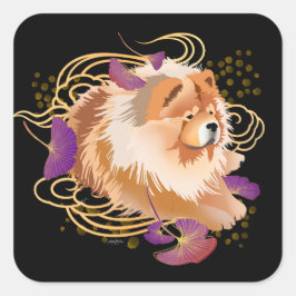 WINDSONG - Chow carré stickers