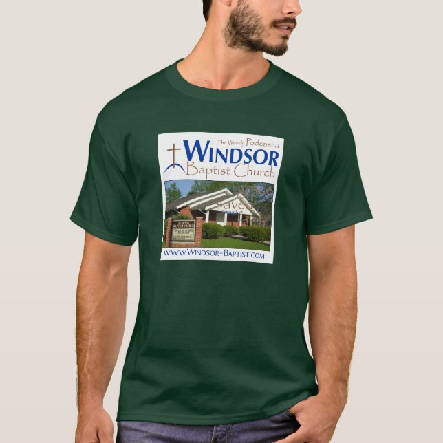 Windsor BaptistenkirchePodcast T-Shirt (Vorderseite)