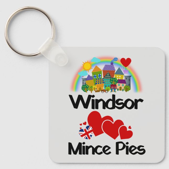 Windsor, Berkshire Lieben Mincepies Schlüsselanhänger (Vorderseite)