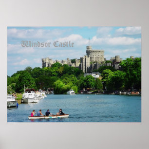 Windsor Castle aus der Themse Poster