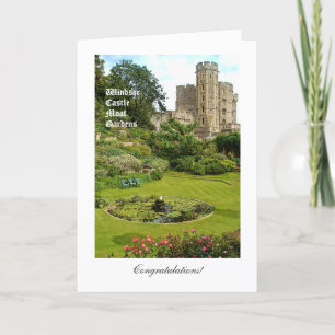Windsor Castle Moat Gardens — Carte de félicitatio