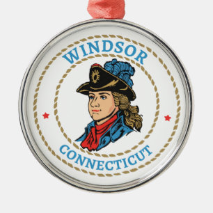 Windsor Connecticut Colonial Ornament Aus Metall