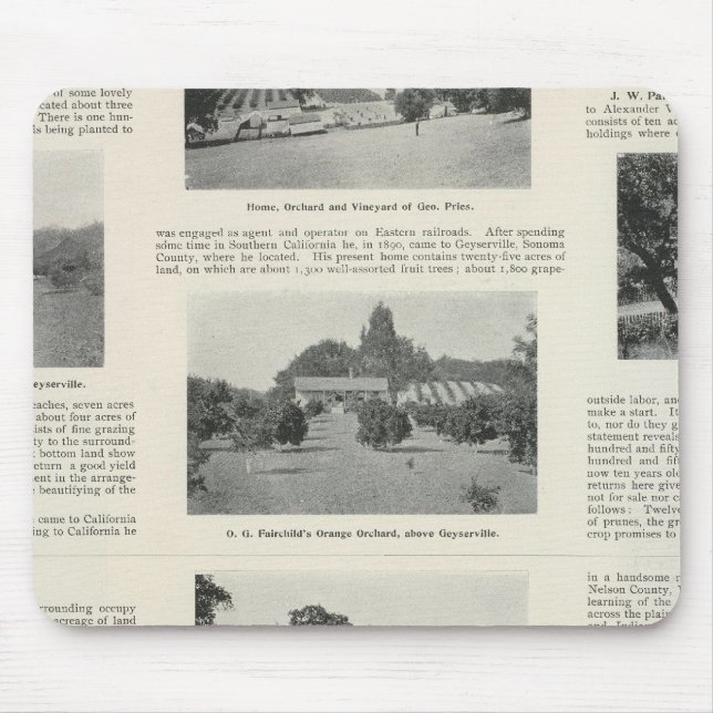 Windsor, Kalifornien Mousepad (Vorne)