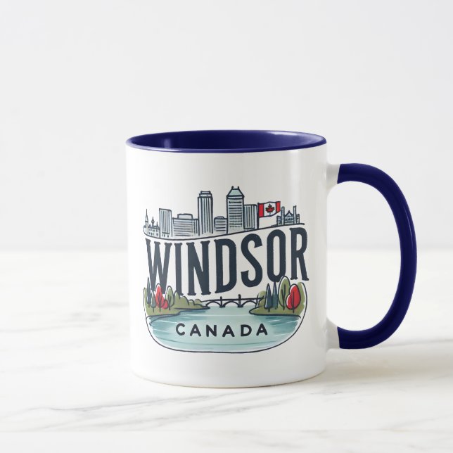 Windsor Ontario Kanada Tasse (Rechts)