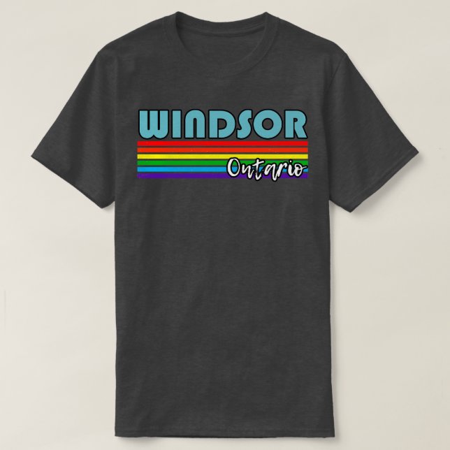 Windsor Ontario Pride Windsor LGBT Geschenk LGBTQ  T-Shirt (Design vorne)
