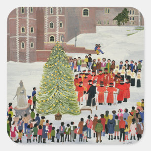 Windsor Schloss-Carol-Konzert 1989 Quadratischer Aufkleber