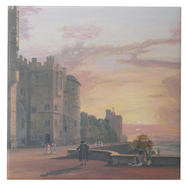 Windsor Schloss: Nordterrasse, die Sonnen West Fliese (Vorderseite)