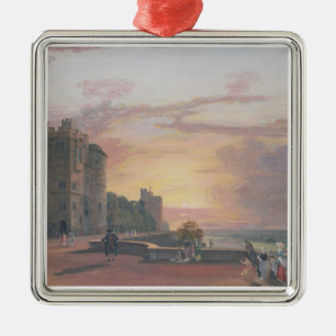 Windsor Schloss: Nordterrasse, die Sonnen West Silbernes Ornament