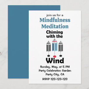 Windspiele, die im Wind erklingen, Meditation Einladung