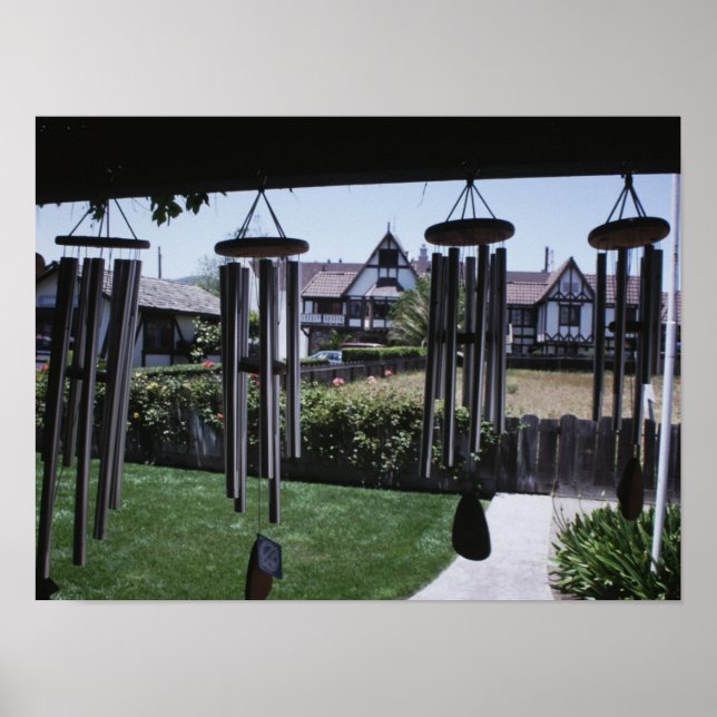 Windspiele in Solvang Kalifornien Poster (Vorne)