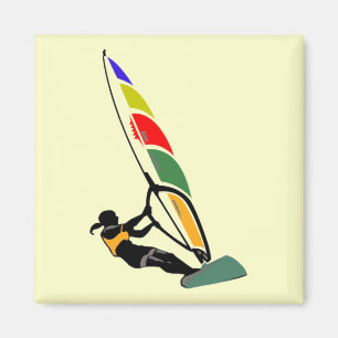 Windsurf mit Aufregung Magnet
