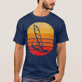 Windsurf Windsurfen Geschenk Retro Sonnenuntergan T-Shirt