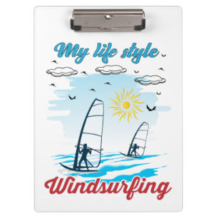 Windsurfen ist mein Lebensstil-Clipboard Klemmbrett