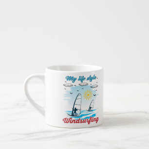 Windsurfen ist mein Lebensstil Espressotasse