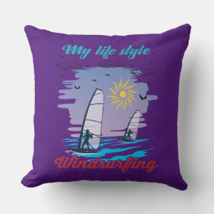 Windsurfen ist mein Lebensstil Kissen