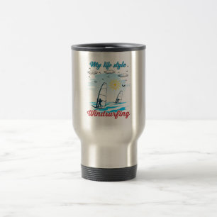Windsurfen ist mein Lebensstil Reisebecher
