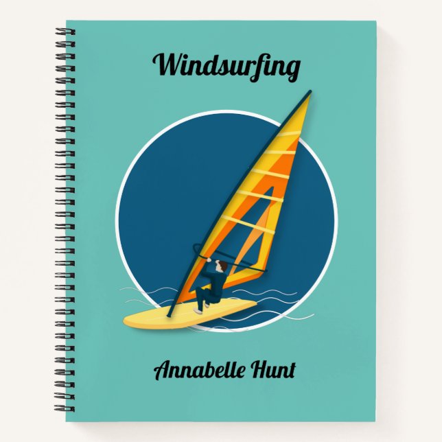 Windsurfen Notizbuch (Vorderseite)