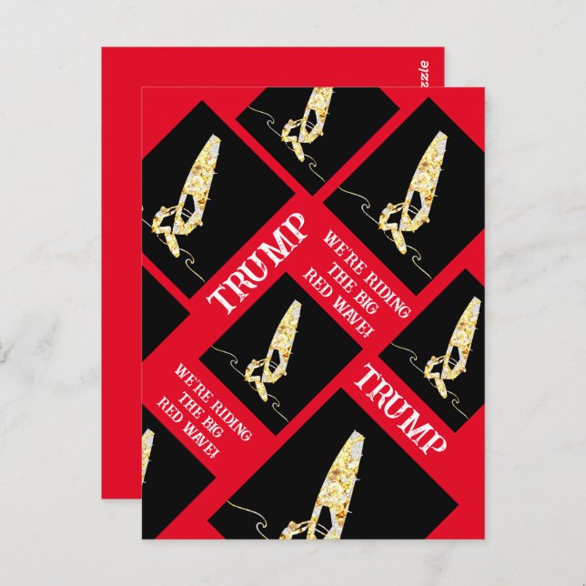 Windsurfen Postkarte (Vorne/Hinten)