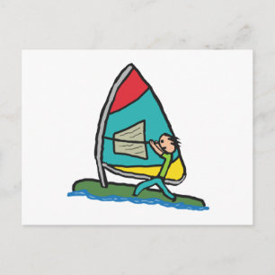 Windsurfen Postkarte