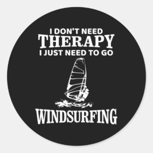 Windsurfen Runder Aufkleber