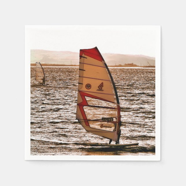 WINDSURFEN SERVIETTE (Vorderseite)