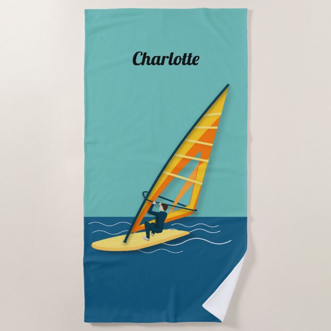 Windsurfen Strandtuch (Vorderseite)