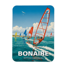 Windsurfer in Bonaire Niederländische Karibik