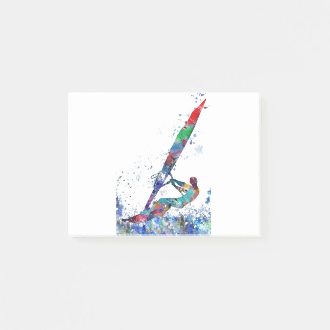 Windsurfer Post-it Klebezettel (Vorderseite)