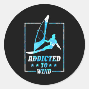 Windsurfer Runder Aufkleber