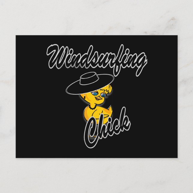 Windsurfing Chick #4 Postkarte (Vorderseite)