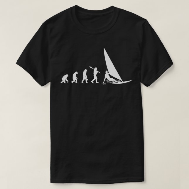 Windsurfing Evolution Windsurfer Surfen Lover Gesc T-Shirt (Design vorne)