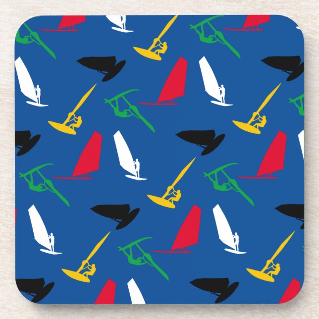 Windsurfing Getränkeuntersetzer (Vorderseite)