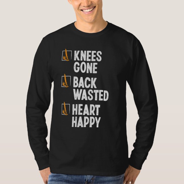 Windsurfing Knee Injury Back Surgery Funny Windsur T-Shirt (Vorderseite)