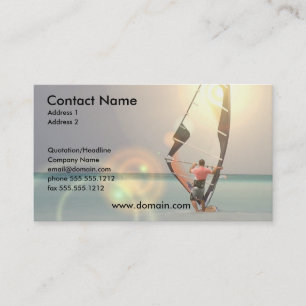 Windsurfing Sport-Visitenkarte Visitenkarte
