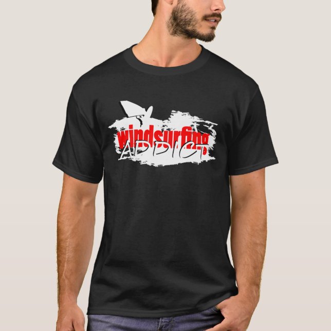 Windsurfing Süchtig-T - Shirt (Vorderseite)