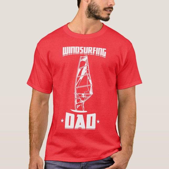 Windsurfing Vater Retro T-Shirt (Vorderseite)