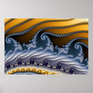 Windswept Fraktal-Kunst Poster