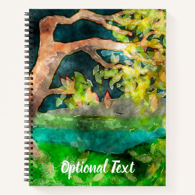 WindSwept Tree Notizbuch (Vorderseite)